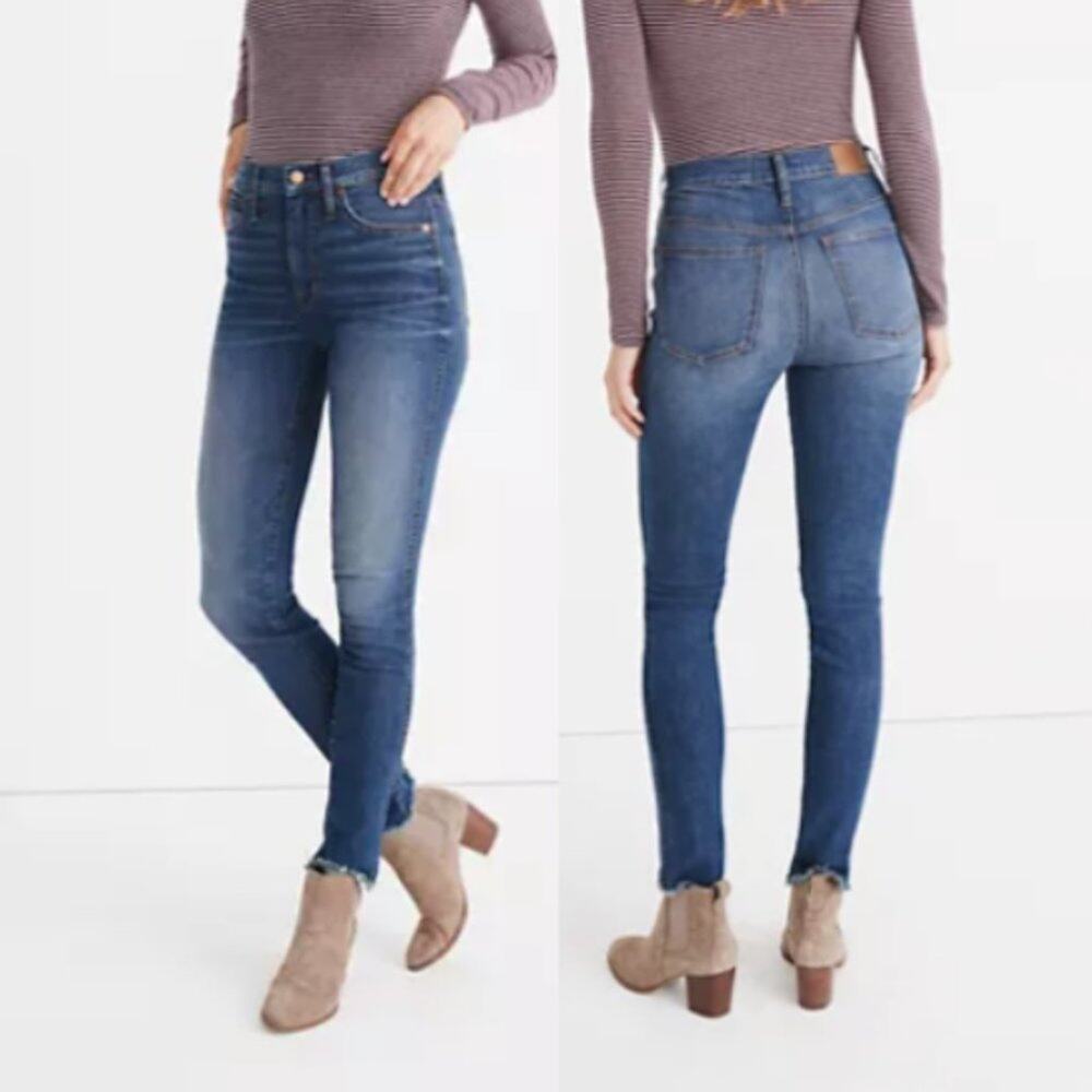 Madewell 10" High-Rise Skinny Jeans in Brockton Wash